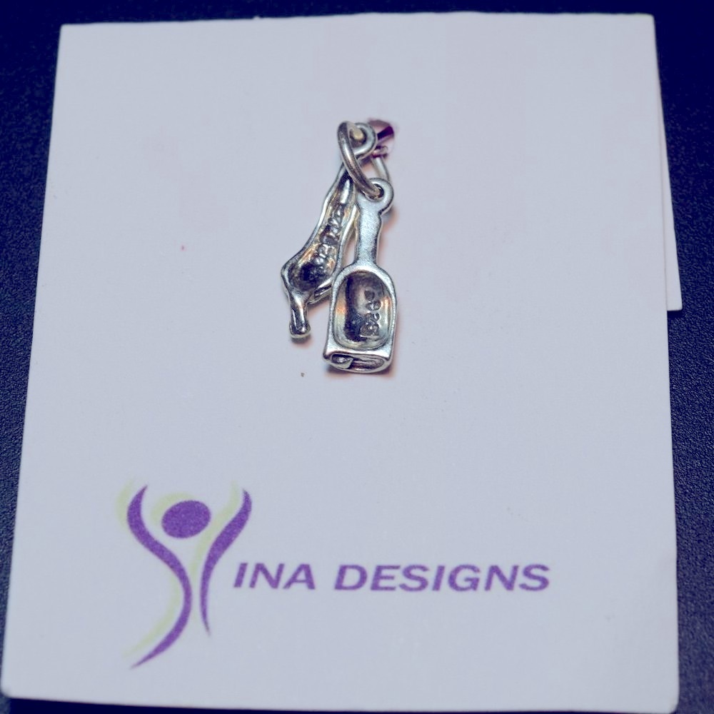 Sterling Silver Hot Sauce and Chili Pepper Charm
